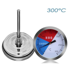 Fühler Direkt Smoker hőmérő grillhőmérő rozsdamentes füstölő analóg hőmérő 10-300℃ kerti sütés és főzés
