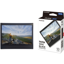 Fuji film 16745028 Instax Wide Film Black Frame 10Kép - Instant Black fotópapír