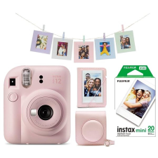 Fujifilm Instax Mini 12 Pink + Mini 12 ACC kit + 2x10 film fényképező
