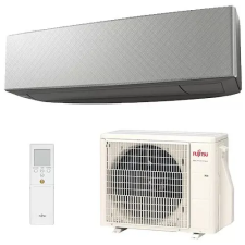 Fujitsu Design ASYG14KETE-B / AOYG14KETA oldalfali split klíma szett 4,2 kW, fekete klíma beltéri egység