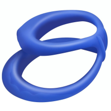 FUKR Dupla Cockring szilikon Soft Duo 40mm kék péniszgyűrű
