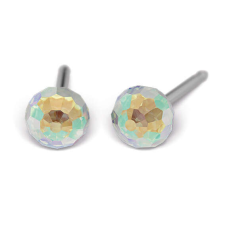  Fülbevaló - AB kristály gömb - natúr szín fülbevaló