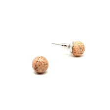 Fülbevaló golyó jáspis kép 8mm fülbevaló