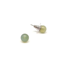 Fülbevaló golyó new jáde 8mm fülbevaló