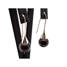  Fülbevaló golyó scapolit kürt lógós 10mm fülbevaló