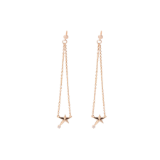 Fülbevaló Hanging Xuping Stars - arany fülbevaló