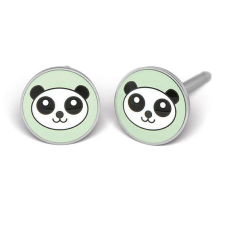 Fülbevaló - panda - natúr szín fülbevaló