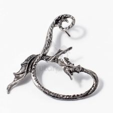  Fülcimpa fülbevaló sárkány antikolt ezüst bevonatos jwr-1425 fülbevaló