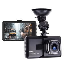FullHD 1080P autós menetrögzítő kamera, beépített G-szenzor, fekete autós kamera
