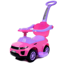 FUNFIT Kids Bébitaxi tolókarral és hangeffekttel #rózsaszín-lila lábbal hajtható járgány