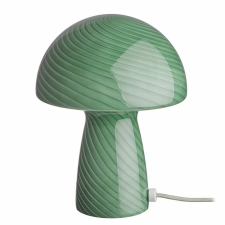 FUNGI TOWN üveg asztali lámpa, zöld világítás