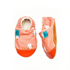 FUNKIDZ Puhatalpú kiscipő az első lépésekhez - Rózsaszín hóemberek - 18-24 hónap gyerek cipő