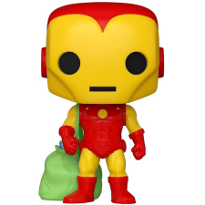 Funko POP! Marvel: Holiday - Iron Man w/Bag játékfigura