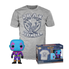 Funko POP!&Tee: Marvel GOTG3 - Drax figura és póló (M) játékfigura