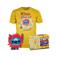 Funko Pop & Tee: Stitch Costume - Stich Simba jelmezben figura és póló (L) játékfigura