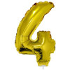 Funny fashion Számos lufi - 4, arany, 42 cm  Ajánlott 6-99 éves korig unisex (66229)