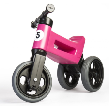 Funny Wheels New Sport 2 az 1-ben pedál nélküli gyerekkerékpár, lila lábbal hajtható járgány