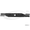  Fűnyíró kés Agrimotor KK4015 385mm, 17.1mm, 1 furatos utángyártott