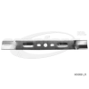 Fűnyíró kés AL-KO 46BS 460mm, 19,7mm, 3 furatos utángyártott