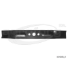 Fűnyíró kés MTD 395PO, 395SPO 385mm, 19.2mm, 3 furatos, utángyártott