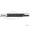  Fűnyíró kés Oleo-Mac G47 455mm, 10mm, 3 furatos, utángyártott