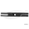  Fűnyíró kés Robix RF350, 55, Rex mini 349mm, 20mm, 1 furatos, utángyártott