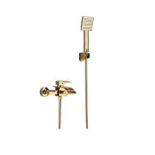  Fürdőcsaptelep, Blackswan, M94 típus, fényes arany modell vízesés csappal, mérete 21 cm csaptelep