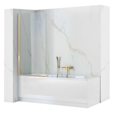 Fürdőkádparaván Rea Elegant Fix Arany 70 cm kád, zuhanykabin