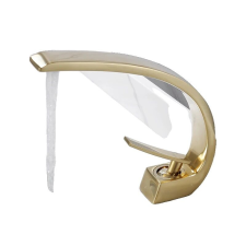  Fürdőszoba mosdócsaptelep, fedélzetre szerelhető telepítés, egykaros vezérlés, arany ecset csaptelep