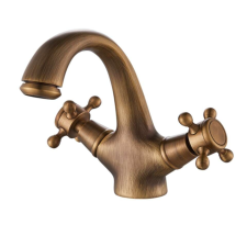 Fürdőszoba mosogató csaptelep, Blackswan, M144 típus, antik bronz modell, mérete 14 cm csaptelep