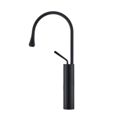  Fürdőszoba mosogató csaptelep, Blackswan, M67 típus, matt fekete modell, mérete 49 cm csaptelep