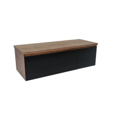 Fürdőszoba szekrény fedőlappal Naturel Monza 119x30x45 cm dió matt MONZA120BN fürdőszoba bútor