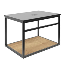  Fürdőszoba szekrény mosdóval Naturel Industrial 59x45x45 cm matt fekete KONZOLEUM60DZ fürdőszoba bútor