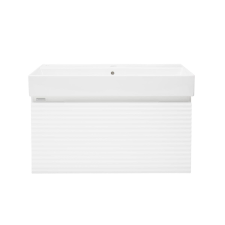  Fürdőszoba szekrény mosdóval Naturel Savona 58x43x44,8 cm fehér fényű SAVONA80BISAT fürdőszoba bútor