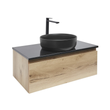  Fürdőszoba szekrény mosdóval SAT B-Way 79x30x45 cm tölgy BWAY80OAKTKUB fürdőszoba bútor