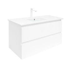  Fürdőszoba szekrény mosdóval SAT B-Way 99x50x45 cm fehér fényű BWAY2100WU4B2 fürdőszoba bútor