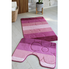  Fürdőszoba szőnyeg Extra Nagy lila margarétás 2 részes 60x100cm lakástextília