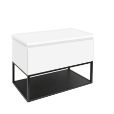 Fürdőszobaszekrény fedőlemezzel SAT B-Way 59x57x45 cm fehér fényes BWAY60WDESK fürdőszoba bútor