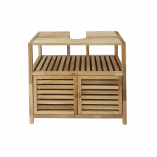 Fürdőszobaszekrény mosdó alá Naturel Home 67.5x63x35.5 cm diófa mat HOMEUM fürdőszoba bútor