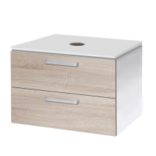 Fürdőszobaszekrény mosdó alá Naturel Vario Dekor 69x51x45 cm tölgyfa bardolino VARIODESK75ZBIDB fürdőszoba bútor