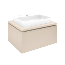  Fürdőszobaszekrény mosdókagylóval és fedőlappal SAT Feel 60x30x46 cm bézs sakk-matt SATFEEL60BEDU fürdőszoba bútor