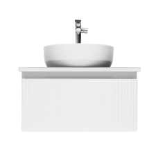  Fürdőszobaszekrény mosdókagylóval és keverővel SAT Evolution 58x30x44,8 cm fehér matt SATEVO60WMDBUB fürdőszoba bútor