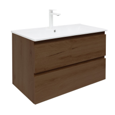  Fürdőszobaszekrény mosdókagylóval SAT B-Way 99x50x45 cm matt dió BWAY2100NUTU4BBI fürdőszoba bútor
