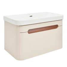  Fürdőszobaszekrény mosdókagylóval SAT Fusion 77,5x43x45 cm homokbézs matt SATFUSION80BEMW fürdőszoba bútor