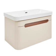  Fürdőszobaszekrény mosdókagylóval SAT Fusion 77,5x43x45 cm homokbézs matt SATFUSION80BEU fürdőszoba bútor