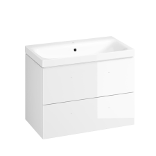  Fürdőszobaszekrény mosdóval Cersanit Medley 80x61,5x45 cm fehér lesk S801-351-DSM fürdőszoba bútor