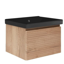  Fürdőszobaszekrény mosdóval Naturel Savona 78x43x45 cm tölgyfa matt SAVONA80DHU1B fürdőszoba bútor