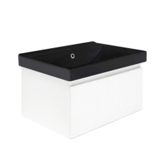  Fürdőszobaszekrény mosdóval SAT Evolution 58x30x45 cm fehér matt SATEVO60WMU1MB fürdőszoba bútor