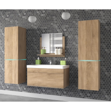Furnitech Venezia Alius A31 fürdőszobabútor szett + mosdókagyló + szifon (sonoma tölgy) fürdőszoba bútor