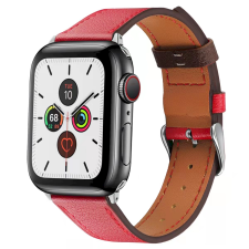 FUSION Apple Watch Bőr szíj 38/40 mm - Piros okosóra kellék